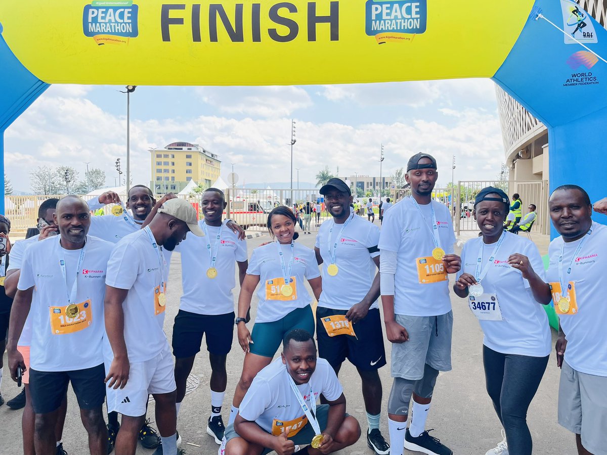 Huge congrats to our staff #KIPHARMA #AGROTECH for crushing the Kigali Marathon! 🏃‍♀️ Your dedication and spirit inspire us all! #KigaliMarathon #ProudMoment #KigaliMarathon2025 <a href="/RwandaHealth/">Ministry of Health | Rwanda</a> 
<a href="/Rwanda_Sports/">Ministry of Sports|Rwanda</a> 
<a href="/Giova59/">Giovanni Davite</a>