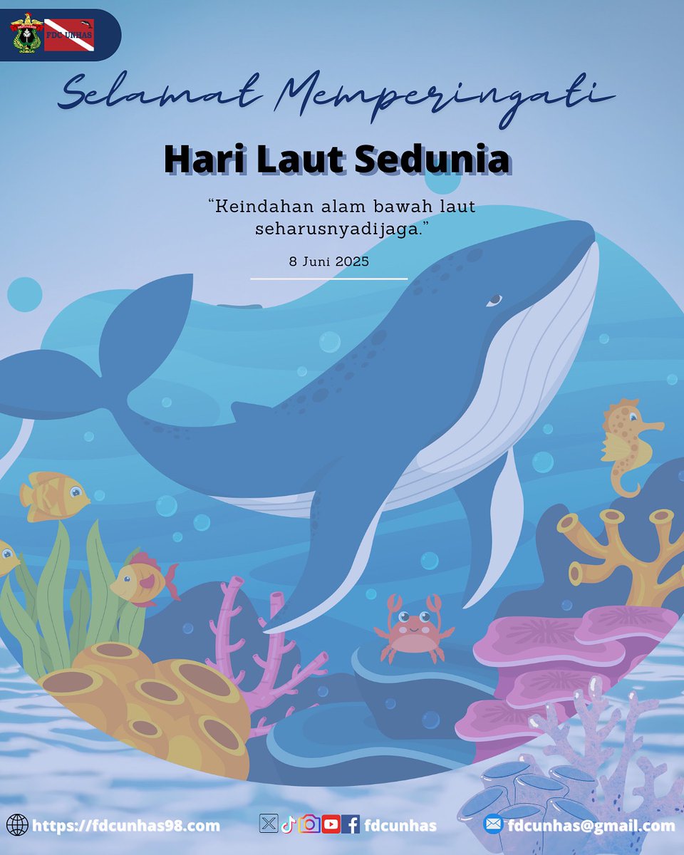 [HARI LAUT SEDUNIA]

Generasi masa depan memiliki hak sama mudahnya dengan generasi kini untuk menikmati lautan.Mengurangi sampah plastik adalah aksi nyata melindungi generasi masa depan
_______________________________
Waspada Dira Anuraga