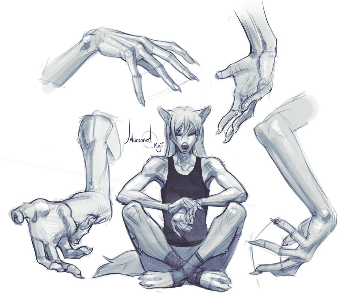 Maroonedart's tweet photo. A little study 🎨

#ArtStudy #FurryArt https://t.co/2EG3WoA2iH