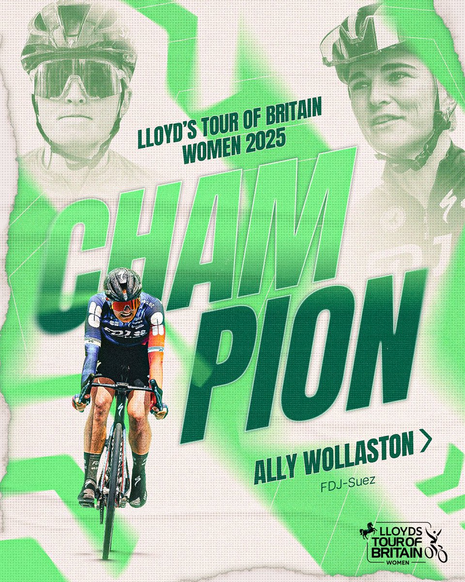 Right down to the wire... 

ALLY WOLLASTON IS YOUR 2025 LLOYDS TOUR OF BRITAIN WOMEN CHAMPION 👑 

#ToBW | <a href="/LloydsBank/">Lloyds</a>