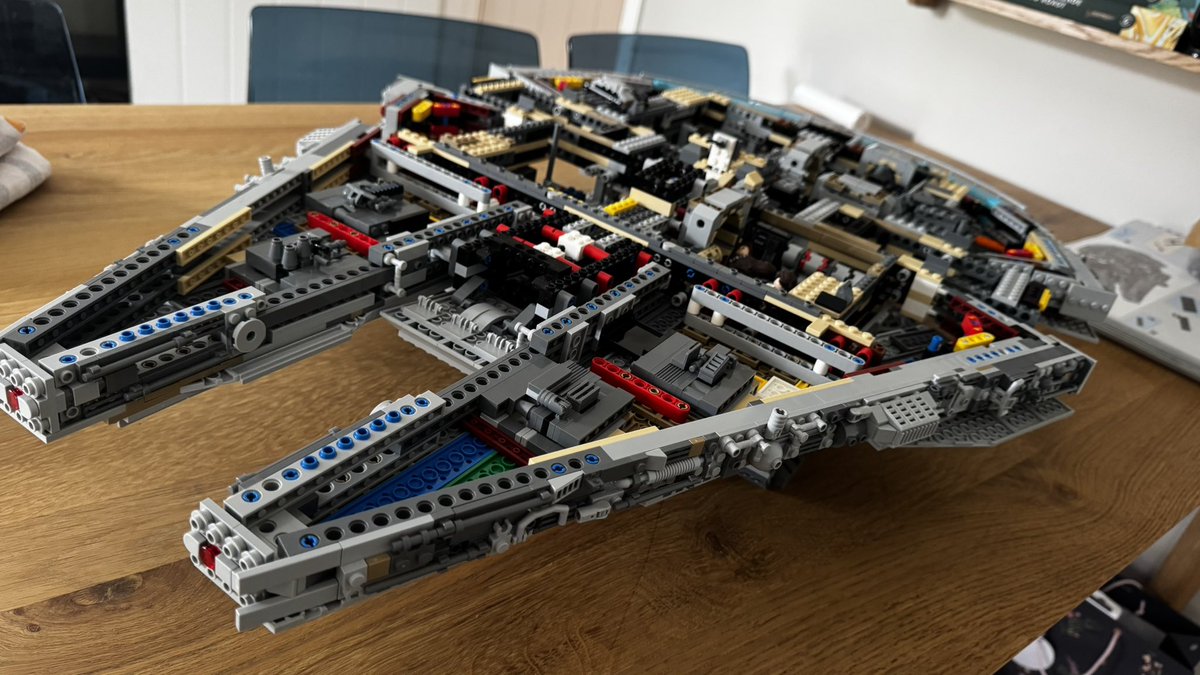 “It’s the ship that made the Kessel Run in less than twelve parsecs.”

Going slowly, mainly as its massive and when it’s finished I have no where to put it 😉