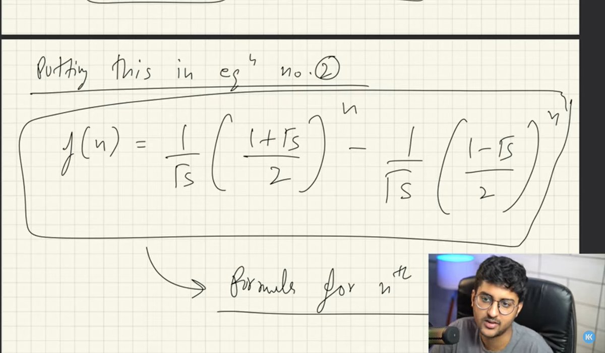 Kushal_Koradia's tweet image. More from Lecture 24/69:
โข Golden Ratio for nth Fibonacci
โข Solving Repeated Root Recurrence
โข Guessing a Particular Solution
โข Solving Non-Homogeneous Relations
โข NP-Complete Problems ๐
โข Real-world Complexity Analysis
Thanks, @kunalstwt! ๐
#ComputationalComplexity