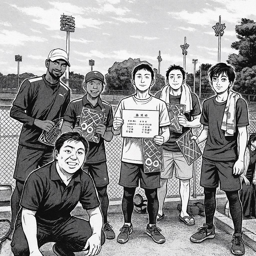 tamon02's tweet photo. 数年ぶりに静岡市のクラブ対抗戦に出ました。
結果は、1部3位おじさん頑張りました。 https://t.co/EY2C2arAvn