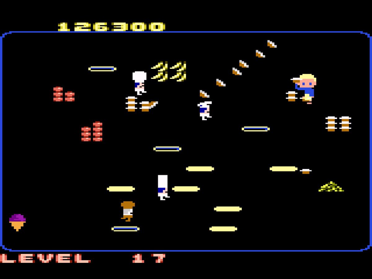 Food Fight! (The very fine Atari 7800 version). #retrogaming