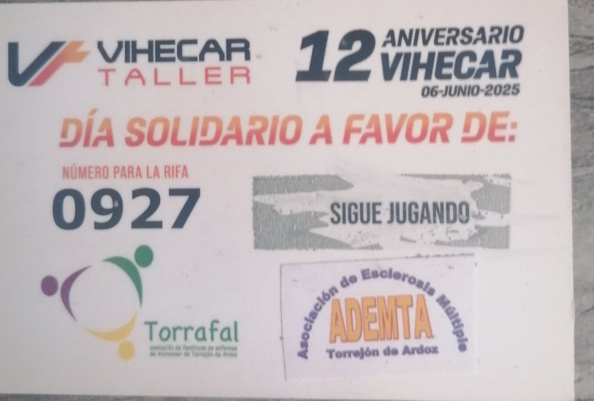 Gracias a VIHECAR por la aportación. Un gran trabajo!! Lo pasamos genial.