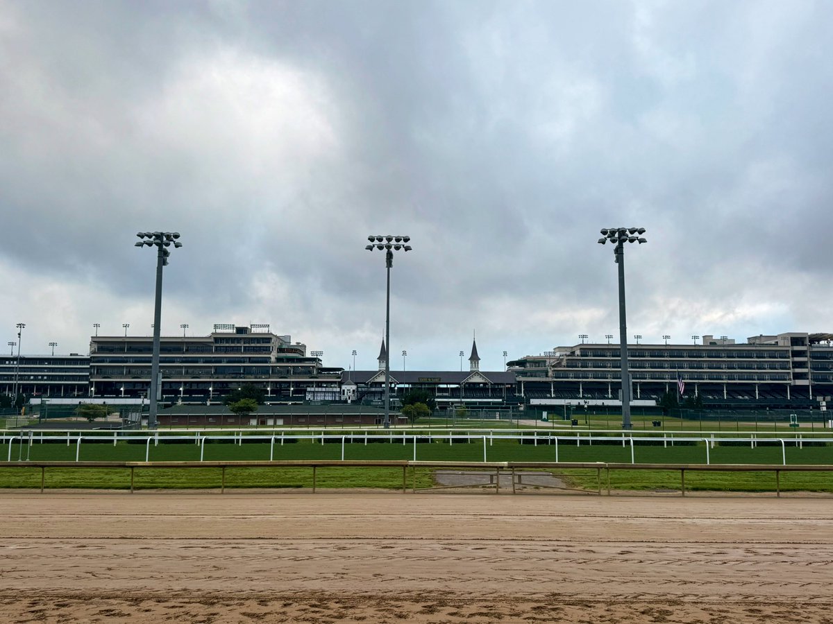 Kevin Kerstein (@horseracingkk) on Twitter photo Late Pick 5 carryover of $241,646 today at <a href="/ChurchillDowns/">Churchill Downs</a>.
Main track is still sealed but continues to dry out.
We are on the turf. Late Pick 5 carryover of $241,646 today at <a href="/ChurchillDowns/">Churchill Downs</a>.
Main track is still sealed but continues to dry out.
We are on the turf.
