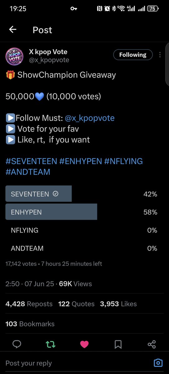 Cuery3's tweet photo. @x_kpopvote #SEVENTEEN https://t.co/TnCWRso8Bc