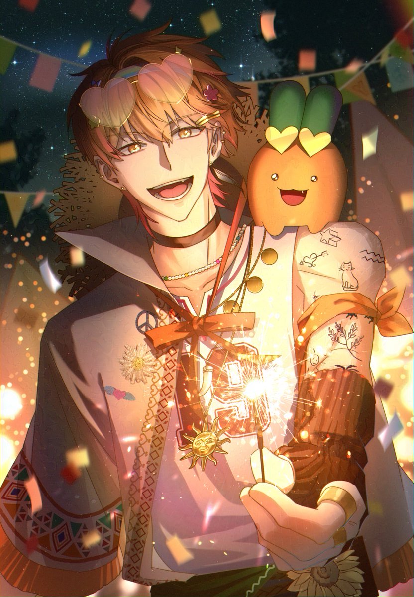 WWI_viam's tweet photo. 협력이지요~🌻🎆

#요즘히피그림 https://t.co/8FbW2qM6uC