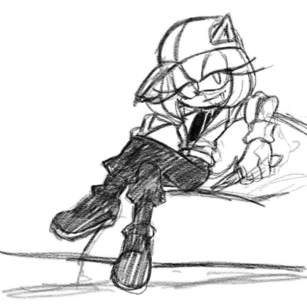A_Happy_Robot's tweet image. BUTCHER VANITY! Amy Rose doodle.