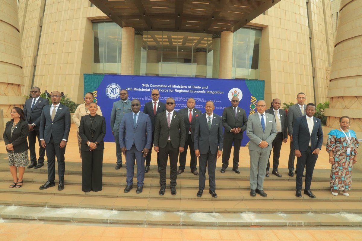 Ministers at the 34th #SADC Committee of the Ministers of Trade and 24th Ministerial Taskforce on Regional Economic Integration meeting in Harare,  Zimbabwe on 5 June 2025, have made renewed calls for accelerated intra-regional trade &amp; industrialisation. sadc.int/latest-news/34…