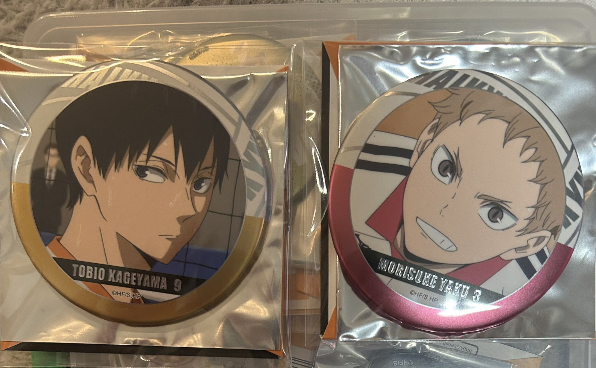 ハイキュー fan park ファンパーク ハイドリ 缶バッジ 日向翔陽
