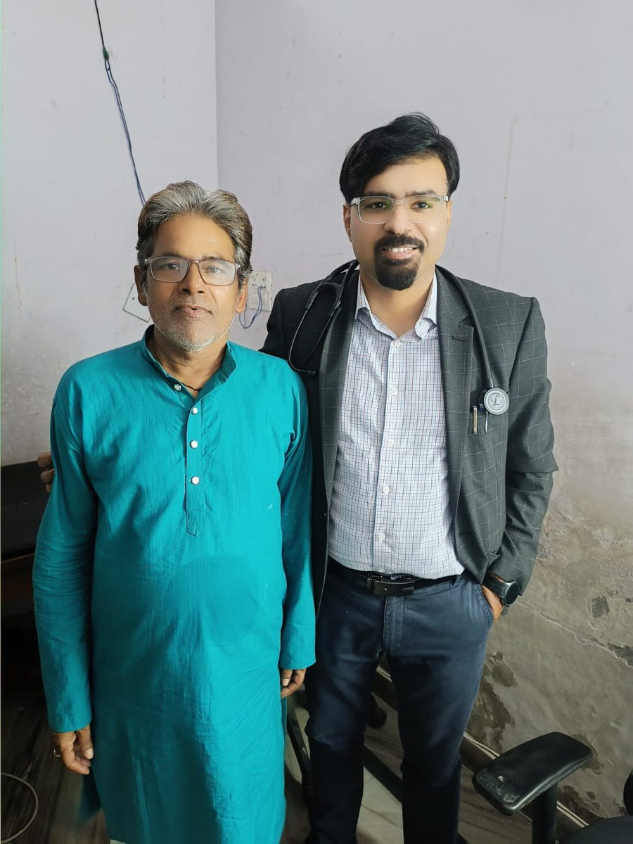 BEST EID GIFT... FROM ANWAR BHAI... GONDA OPD... HE SURVIVED 3 CPR, POST AWMI AND PCI TO PROXIMAL LAD.. NOW GOING BACK TO WORK AT DELHI.. PT LIKE THESE MAKE U WORK 24 X 7...##CARDIOLOGIST LIFE..