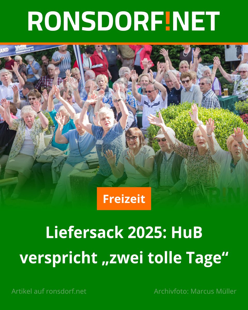 Am kommenden Wochenende wird wieder gefeiert! Die 24. Ausgabe des Ronsdorfer Liefersacks steht in den Startlöchern...

Zum Artikel geht es hier:
ronsdorf.link/a0mv0

#Wuppertal #Ronsdorf #Hochbarmen #Stadtfest #Stadtteilfest #Liefersack #RonsdorferLiefersack #Musik #Show
