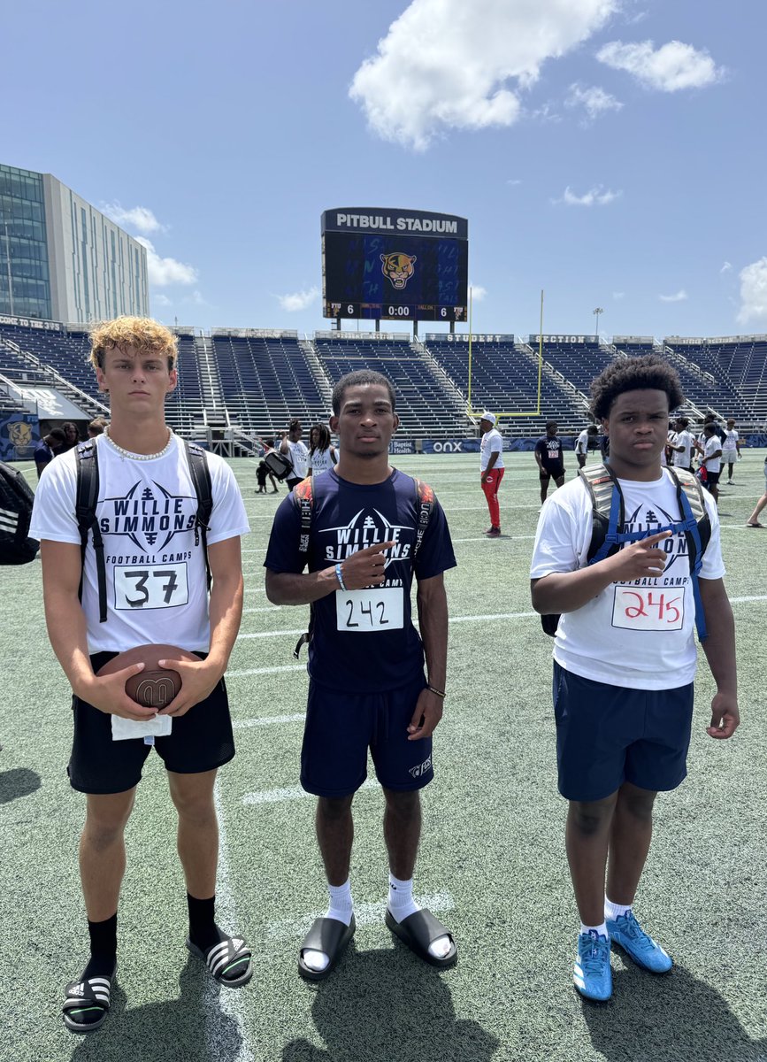 Garrett Ward (@coachward21) on Twitter photo Florida Christian’s
<a href="/21IsaiahDrake/">2026 QB Isaiah Drake</a> 26’ QB
<a href="/Amirwright_10/">Amir Wright</a> 27’ WR
<a href="/C4Gibson/">Cordell Gibson</a> 28’ RB
COMPETING today at the FIU camp 🏈
<a href="/CoachFrankPonce/">FRANK PONCE 🇺🇸🇳🇮</a> <a href="/JerryRecruiting/">Rising Stars</a> <a href="/Dwight_XOS/">Dwight Thomas - Catapult Sports</a> Florida Christian’s
<a href="/21IsaiahDrake/">2026 QB Isaiah Drake</a> 26’ QB
<a href="/Amirwright_10/">Amir Wright</a> 27’ WR
<a href="/C4Gibson/">Cordell Gibson</a> 28’ RB
COMPETING today at the FIU camp 🏈
<a href="/CoachFrankPonce/">FRANK PONCE 🇺🇸🇳🇮</a> <a href="/JerryRecruiting/">Rising Stars</a> <a href="/Dwight_XOS/">Dwight Thomas - Catapult Sports</a>