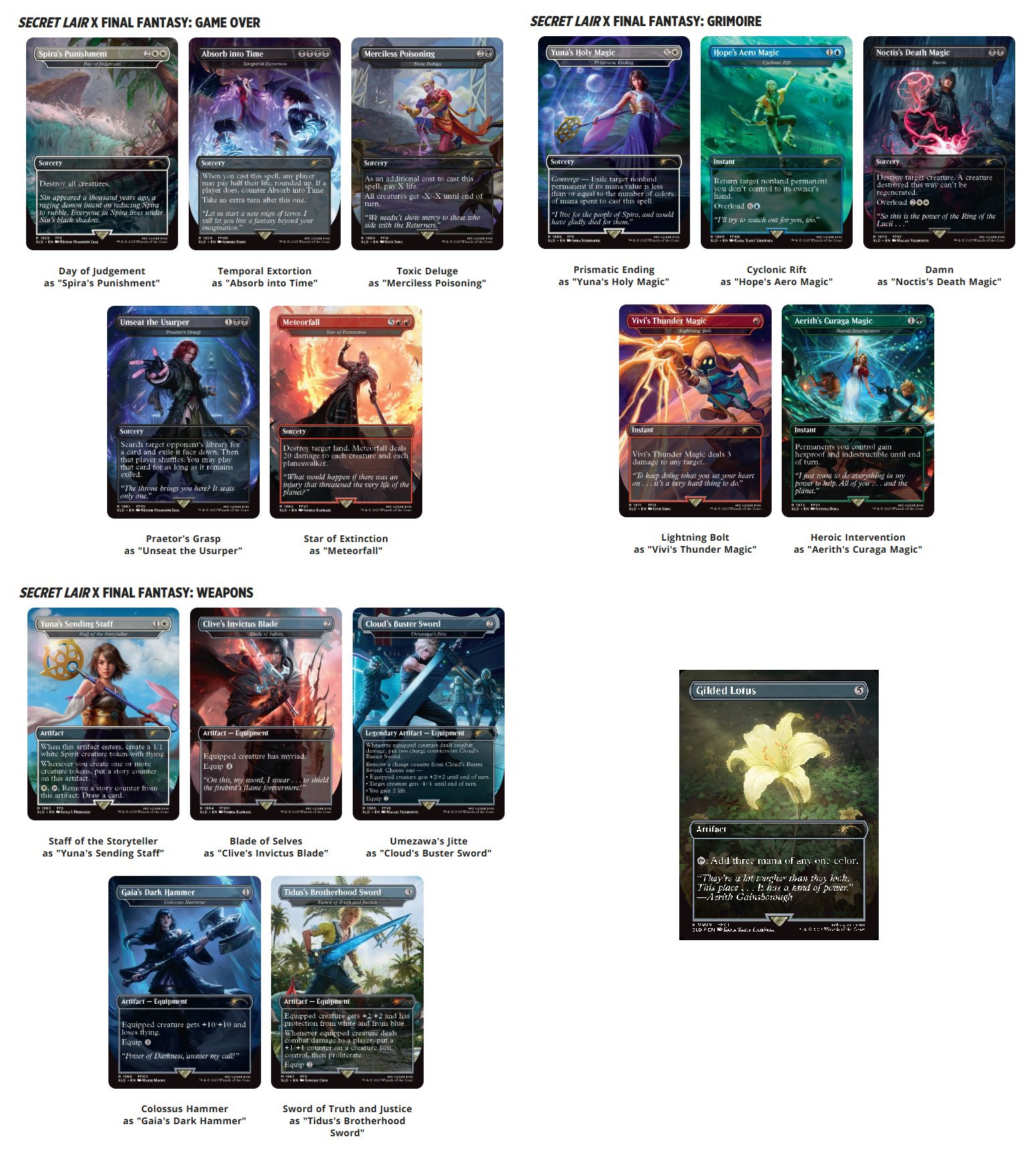MTG Secret Lair x FINAL FANTASY Bundle 日 The Japanese FINAL FANTASY Bundle | Secret Lair