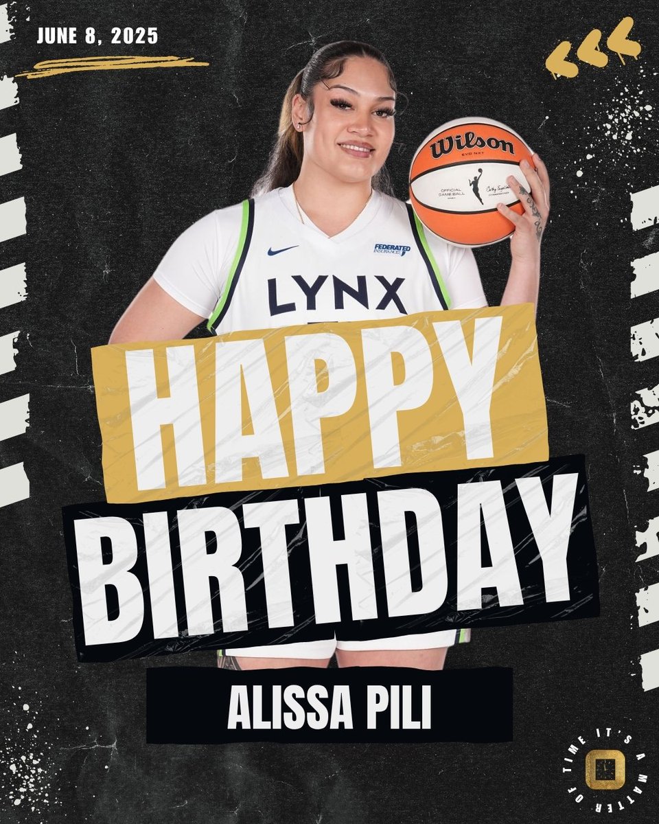 Wishing a very happy birthday to Alissa Pili — Another year stronger. Another year wiser. Keep shining, keep rising <a href="/alissa_pili/">ap</a> 💫  #OnTimeFam #WNBA