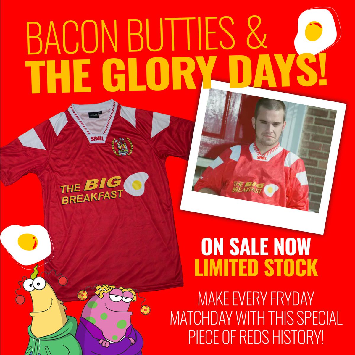 WorkingtonAFC's tweet photo. 𝗧𝗵𝗲 𝗕𝗶𝗴 𝗕𝗿𝗲𝗮𝗸𝗳𝗮𝘀𝘁 🍳 

👕 The replica big breakfast shirts are on sale now from the club shop and online at the link below ⬇️ 

https://t.co/9Twi81JlKF

🔴⚪ https://t.co/KeH8exqySU