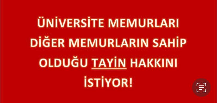Üniversite personellerinin tayini sisteme bağlanmalı gerekli yasal düzenlemeler yapılmalıdır #ÜniversiteyeTayin
