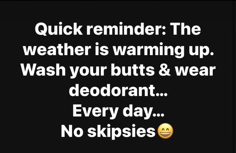 Julie’s Sunday advice…