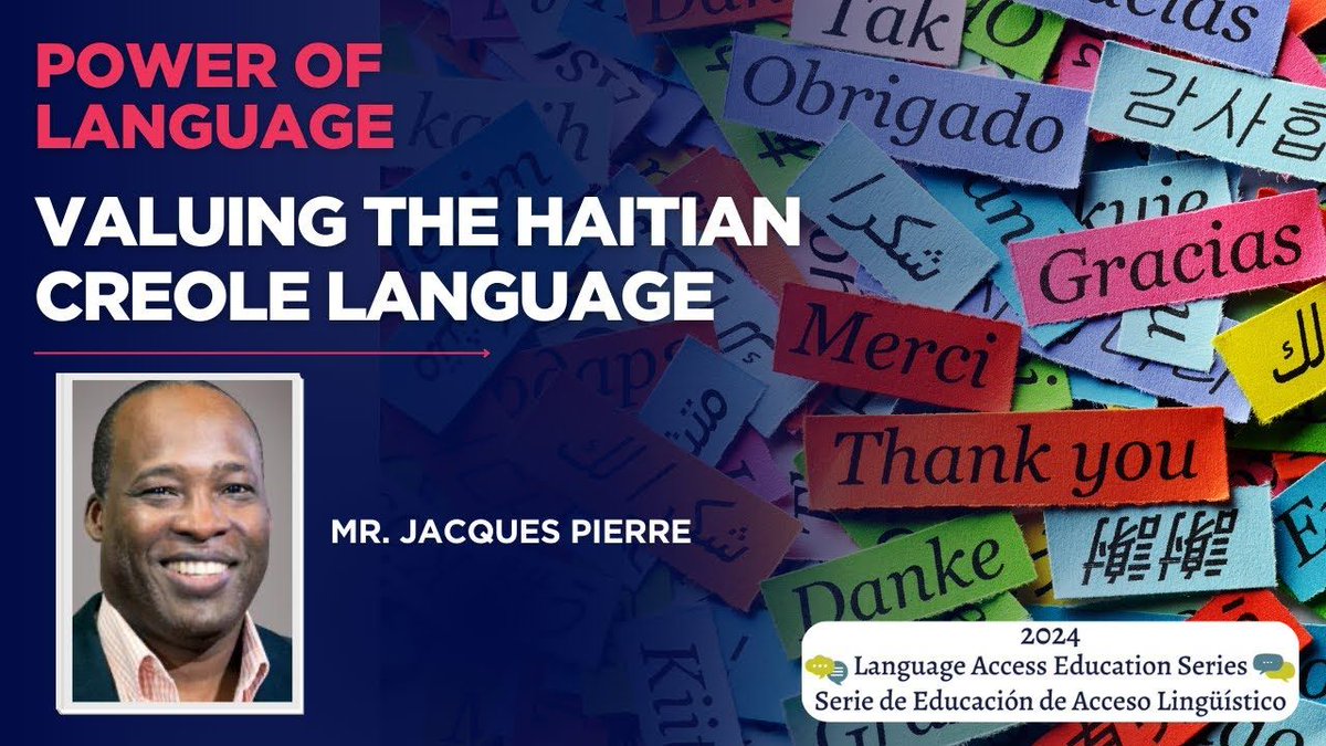 Jacques Pierre, the Kreyol editor for the Journal of Haitian Studies was part of the webinar “The Power of Language: Valuing the Haitian Creole Language” with BIC-Building Integrated Communities. 

You can view the video here: buff.ly/DxHhb3e