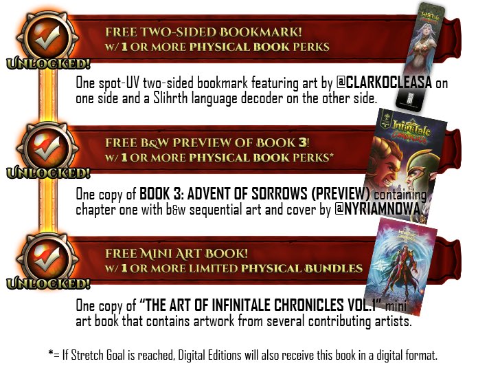 Infinitale: Chronicles #1 | For Sale on Amazon! (@infinitalecomic) on Twitter photo <a href="/4TalesPodcast/">4 Tales Podcast</a> I’ll be determining new FREE Stretch Goal bonuses because backers have burned through the original 3 I setup on my campaign! 🔥
The more backers INFINITALE CHRONICLES #2 has, the more cool FREE bonuses the backers get!
So far:
🎁 Every physical perk backer gets a FREE <a href="/4TalesPodcast/">4 Tales Podcast</a> I’ll be determining new FREE Stretch Goal bonuses because backers have burned through the original 3 I setup on my campaign! 🔥
The more backers INFINITALE CHRONICLES #2 has, the more cool FREE bonuses the backers get!
So far:
🎁 Every physical perk backer gets a FREE