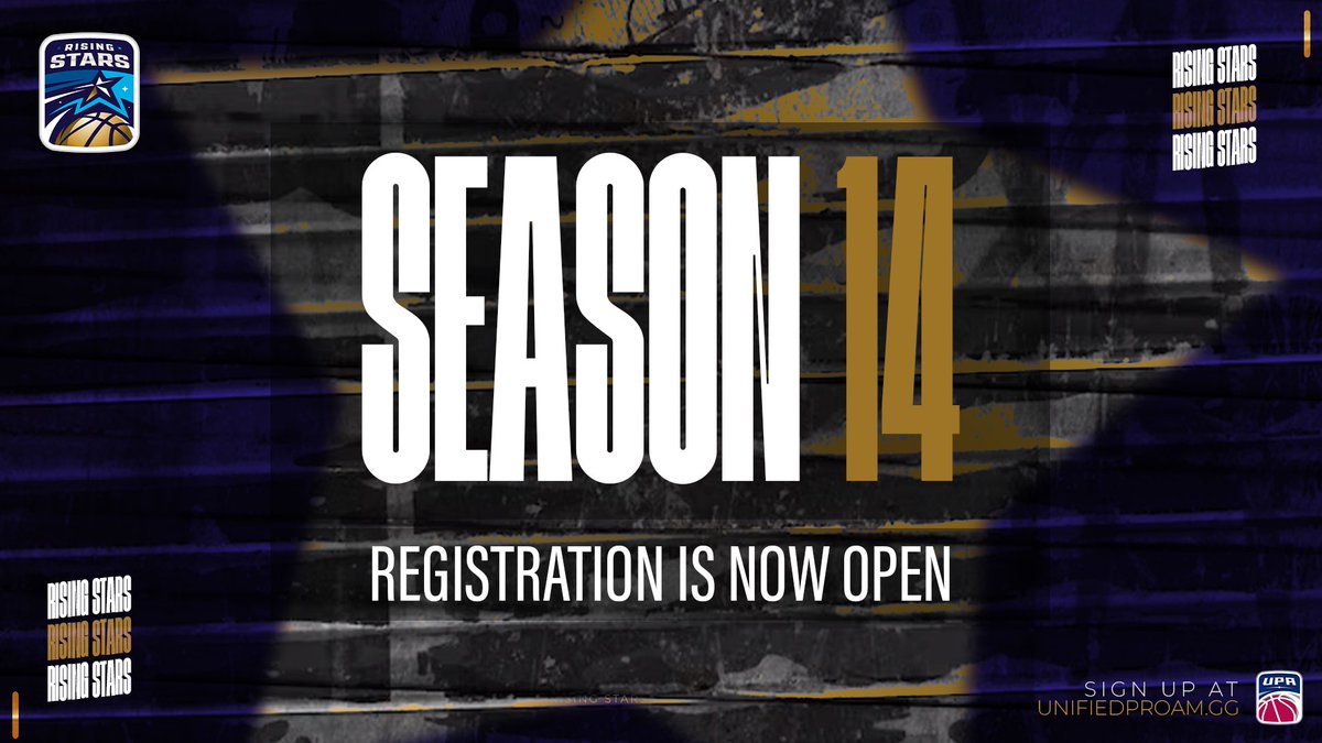 Rising Stars Season 14 Registration Is Live🚨🚨🚨🚨

⭐ Registration Has Been Extended 1️⃣ Week to participate in the Open Tournament 6/10/25 ⏰⌛

⭐ Regular Season + Playoffs

⭐ Amateur League Rules Apply
 Register now➡️📝
unifiedproam.gg/product/rising…