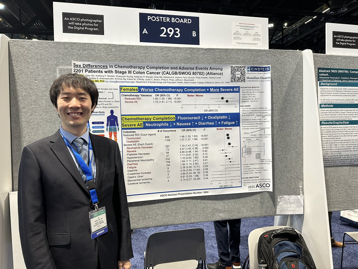 Debbie Denardi (@debsetu) on Twitter photo During the poster session at <a href="/ASCO/">ASCO</a> I met a researcher that I had been working with virtually. It was his first #ASCO25 
He is full of ideas and energy!
Thank you!!!
#cancerresearch saves lives
<a href="/EnCheng23/">En Cheng</a> During the poster session at <a href="/ASCO/">ASCO</a> I met a researcher that I had been working with virtually. It was his first #ASCO25 
He is full of ideas and energy!
Thank you!!!
#cancerresearch saves lives
<a href="/EnCheng23/">En Cheng</a>