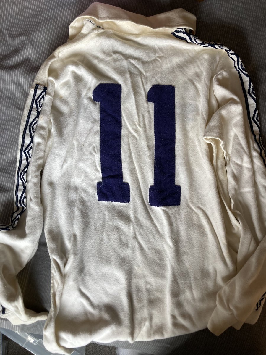 Very old Bolton Wanderers shirt my dad won in a raffle a very long time ago! 
Match worn, match ripped... and never washed. Apparently worn by Sir Nat Lofthouse. 

<a href="/OfficialBWFC/">Bolton Wanderers</a> 
<a href="/LOVBWFC/">Lion of Vienna</a> <a href="/BWFCimages/">BWFC images</a>