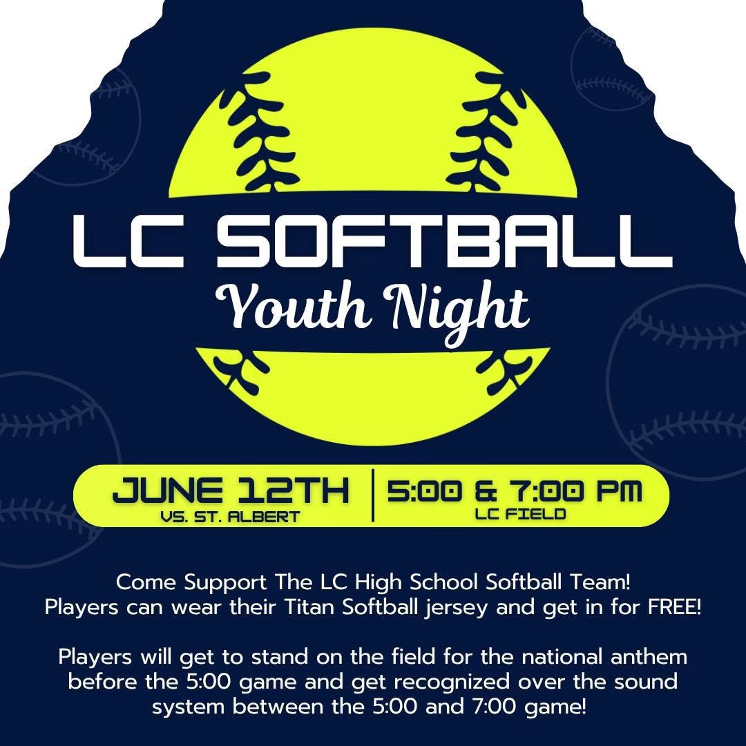 Lewis Central Softball (@lctitansoftball) on Twitter photo This is coming up this week. Spread the word any Titan youth player is welcome! Rock your Titan youth jersey and get in for free!
<a href="/LewisCentralCSD/">Lewis Central Community School District</a> This is coming up this week. Spread the word any Titan youth player is welcome! Rock your Titan youth jersey and get in for free!
<a href="/LewisCentralCSD/">Lewis Central Community School District</a>