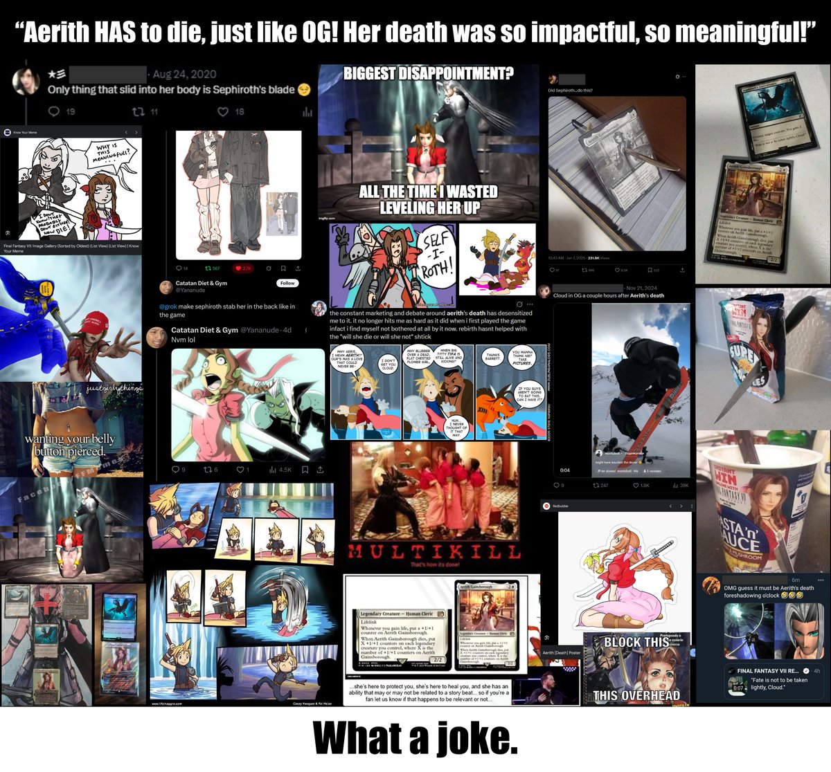 JasniMods's tweet image. Nobody will EVER convince me that Aerith HAS to die in the ReTriology because it's just sooo meaningful and impactful to everyone in this fandom.