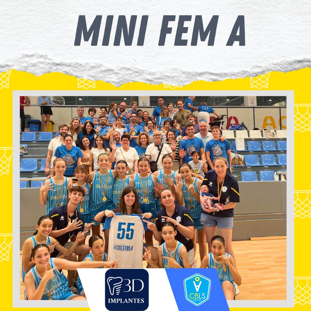 cblasalle's tweet photo. Nuestro Mini Femenino A #3d_implantes, entrenado por @melyyy y @marinalemny , se ha proclamado Campeón de Baleares tras ganar todos sus encuentros en el Campeonato celebrado este fin de semana. 🔥💪🏻
Ahora, ¡rumbo al Campeonato de España en Málaga dentro de dos semanas! 🇪🇸 https://t.co/OujVtes6D4
