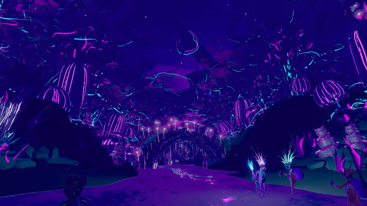 Packuuun_Magic's tweet photo. 今年も #raindanceimmersive 2025 にお邪魔しております
GOA: PLANET of the lumen SNAILS 
アーティストツアーに参加してきました
このワールド体験をVRで体験できたことは、この先も忘れることはないでしょう
#VRChat https://t.co/qq086j0nEF