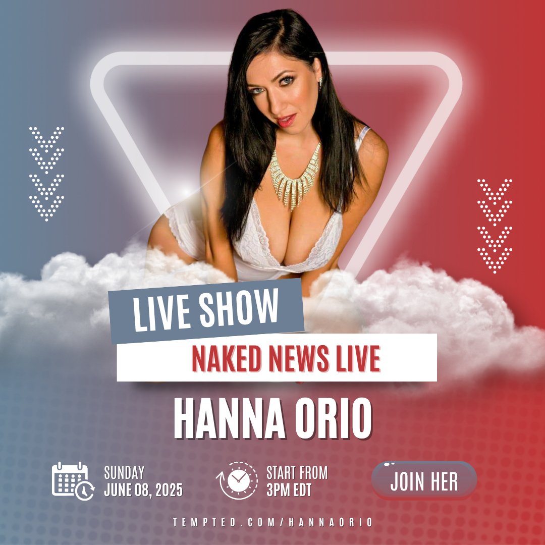 Tempted (@temptedfans) on Twitter photo π <a href="/hannaorio/">Hanna Orio</a>
π June 08, 3pm EDT
π <a href="/nakednewslive/">Naked News Live</a>
π¦ Naughty Sunday with Hanna: Because Sundays deserve a little more spice!
π bit.ly/3JORz6v
#liveshow #naked #xxx #exposed #explicit π <a href="/hannaorio/">Hanna Orio</a>
π June 08, 3pm EDT
π <a href="/nakednewslive/">Naked News Live</a>
π¦ Naughty Sunday with Hanna: Because Sundays deserve a little more spice!
π bit.ly/3JORz6v
#liveshow #naked #xxx #exposed #explicit