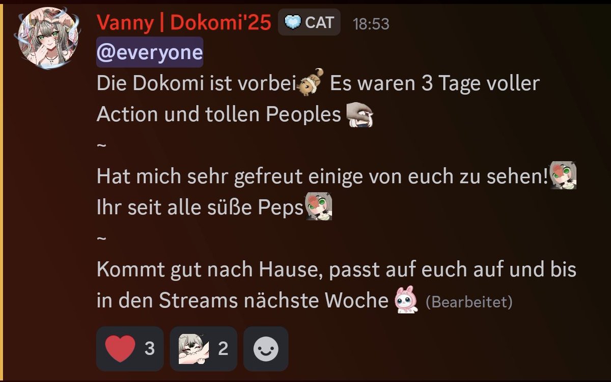 v4nnylein's tweet photo. Ganz viel Liebe!❤️
~
#Dokomi2025 #Dokomi25 #Vtuber #GERVtuber #lotsoflove https://t.co/r4cH54a3KE