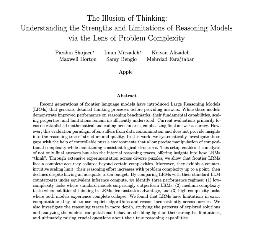 rawsh0's tweet image. wonder if the response-length collapse is a training artifact — full chain-of-thought on toughest questions loses coherence as context stretches → gets penalized → gradually learns to abort early with stub reasoning, maybe due to length penalties
