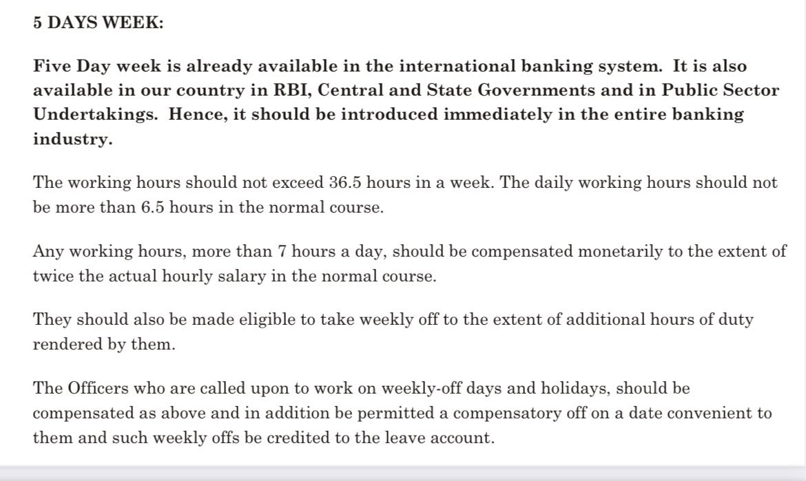 Vikrantbajpai7's tweet photo. Please see and try to know why #5DaysBanking is nessecity for bankers 
 #5DaysBanking is NOT a luxury but a necessity👇
✔️ RBI, PSU & Govt Depts already follow it
✔️ 36.5 hrs/week norm ensures work-life balance
✔️ Extra work? Pay double or give leave
✔️ Global standard too!
Still waiting while bankers burn out in silence.
@ChVenkatachalam
@Bankers_We