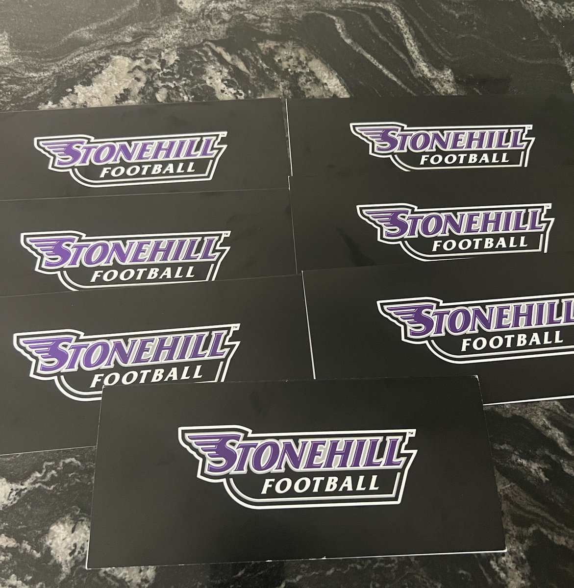 Thank you <a href="/StonehillFB/">Stonehill Football #DIG</a> for the hand written letters and all the love! Excited to get down to campus!