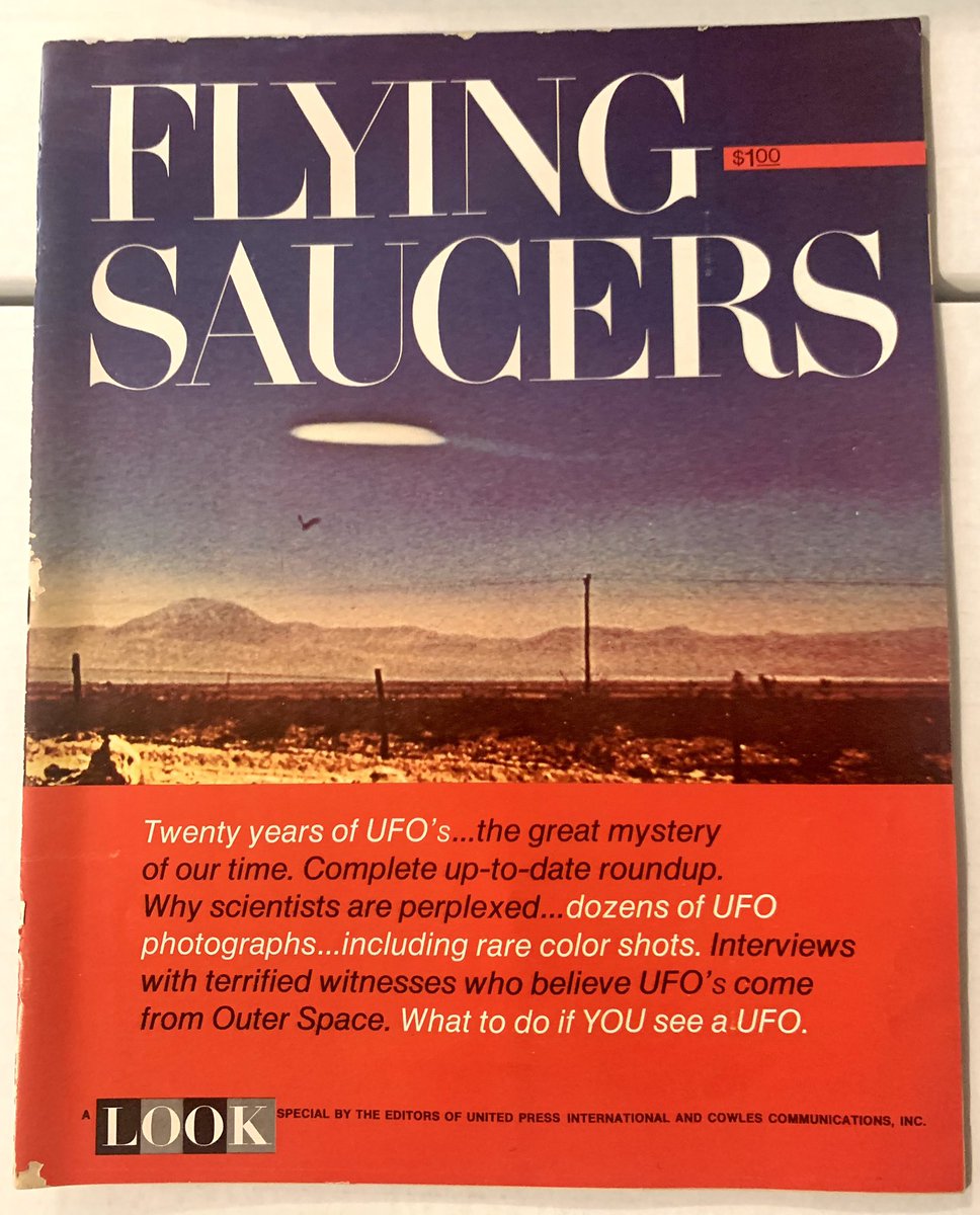 MHuntington7's tweet photo. LOOK! 👁️ This ufological treasure from 1967 has arrived in the UFO research library collection! 😲🛸 #UFOs #FlyingSaucers #UFOX #UFOLibrary #LookMagazine #UFOCulture #UFOHistory #Ufology #StudyUFOs 🛸 https://t.co/kYZjZ9tJg5