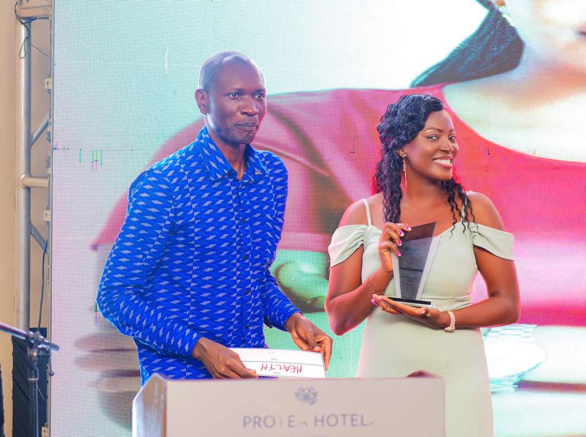 JAMILAH (@jamixcharity) on Twitter photo 🎉 I was recognized as the Best Alumni in Health during the #YALIUgAt10 dinner at <a href="/ProteaKampalaH/">Protea Hotel by Marriott® Kampala</a>
Thank you <a href="/OgwangOgwang/">Peter Ogwang</a> of
<a href="/jenalifeug/">Jena Herbals Limited</a> for handing me this award.
My passion for #MentalHealth continues. To my Team at <a href="/MccMunnange/">Munnange Counseling Center</a> this is a collective win to us. <a href="/AshirafMCC1/">Lutaaya Ashiraf (Counseling psychologist)</a> 🎉 I was recognized as the Best Alumni in Health during the #YALIUgAt10 dinner at <a href="/ProteaKampalaH/">Protea Hotel by Marriott® Kampala</a>
Thank you <a href="/OgwangOgwang/">Peter Ogwang</a> of
<a href="/jenalifeug/">Jena Herbals Limited</a> for handing me this award.
My passion for #MentalHealth continues. To my Team at <a href="/MccMunnange/">Munnange Counseling Center</a> this is a collective win to us. <a href="/AshirafMCC1/">Lutaaya Ashiraf (Counseling psychologist)</a>