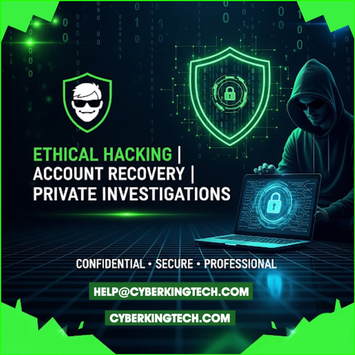 ProHackerOnline's tweet image. 🧩 Ethical hacking is like a health check-up for your systems. Identify risks, patch vulnerabilities, and safeguard your business continuity.
Contact Email: Help@CyberkingTech.com
#PenTest #EthicalHacker #HireAHacker #privateinvestigations #CyberSecurity #RiskAssessment…