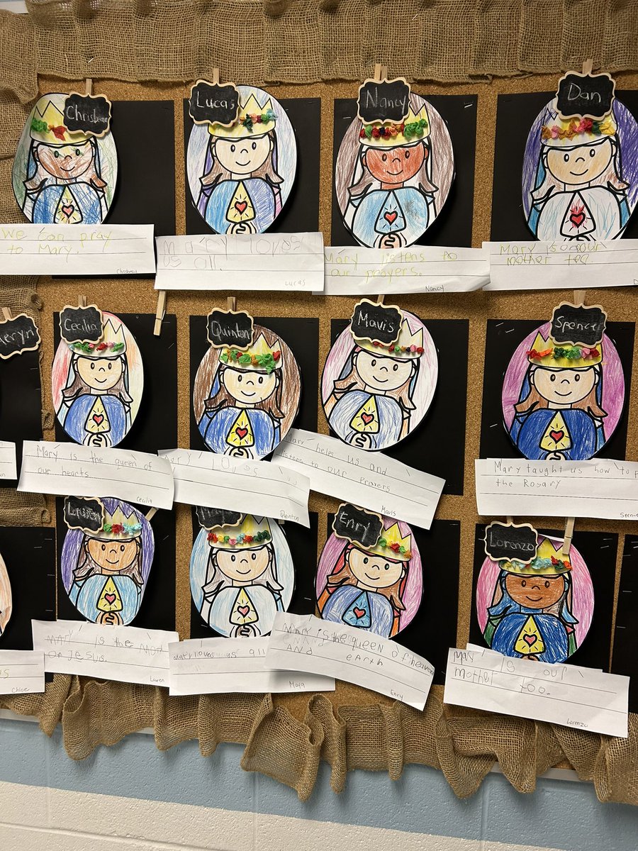 StBernardsTCDSB's tweet image. Mother Mary, pray for us ##stbernardtcdsb #May