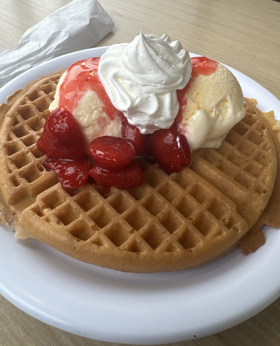 Might unleash a dessert waffle at the diner..