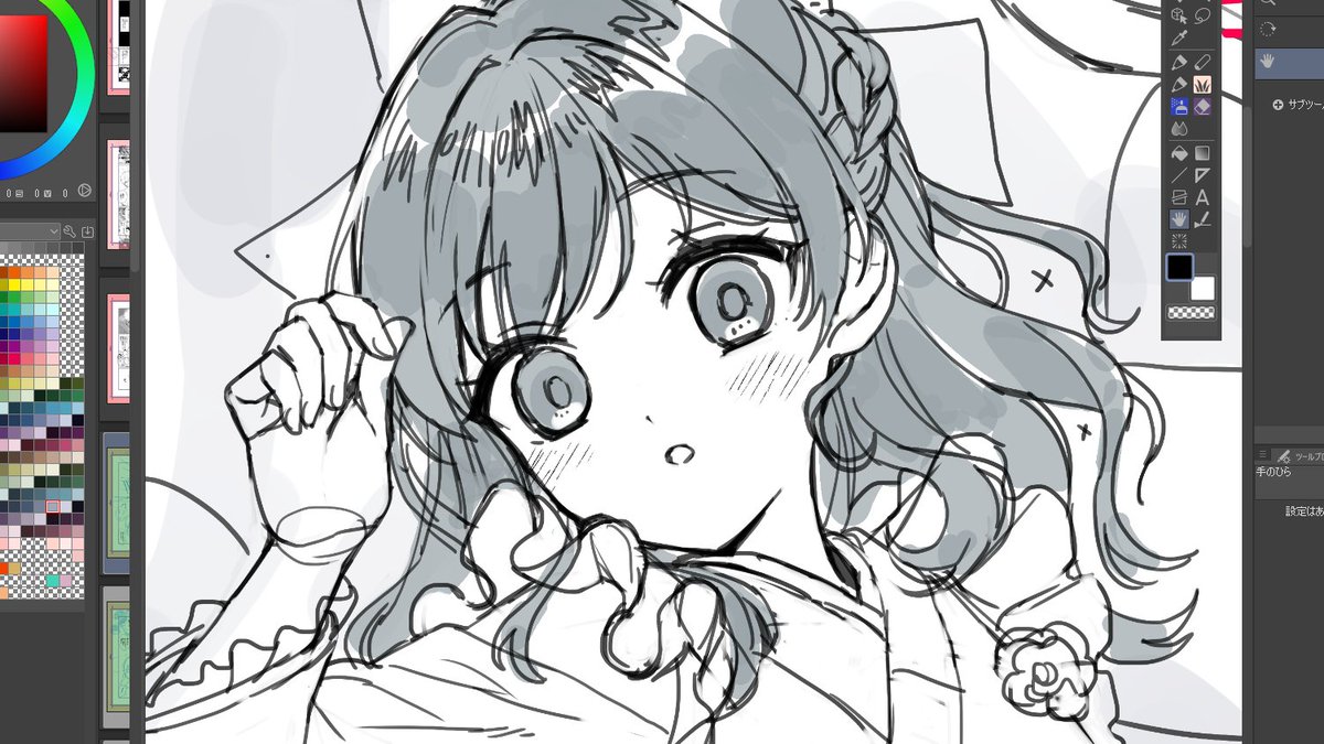 Skeb wip
明日から塗っていきます 
