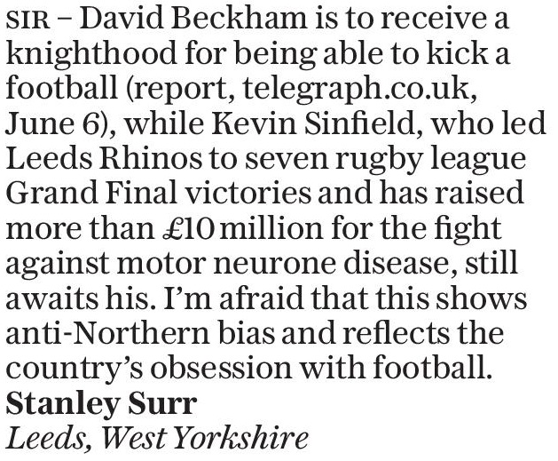 LettersDesk's tweet image. Arise, Sir Kevin? #DavidBeckham