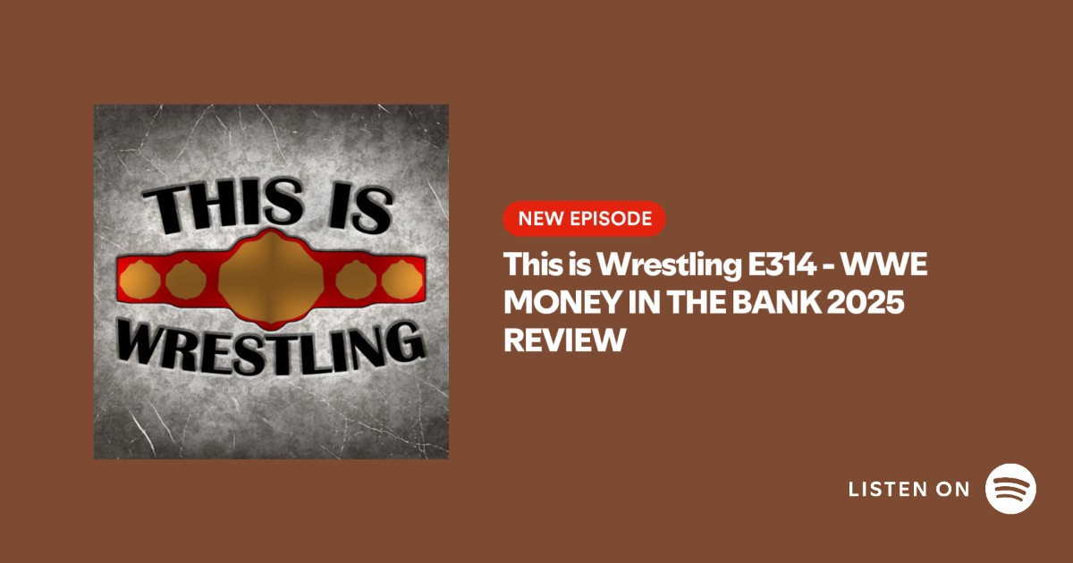 LINK: open.spotify.com/episode/20vGF4…

On the latest edition of This is Wrestling, Lee Versage and Zach McGibbon review the 2025 edition of WWE's Money in the Bank PPV/PLE.

Please RT!