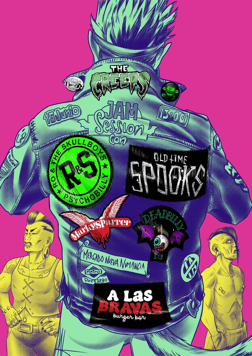 Aquí está el cartel definitivo!

Domingo 15 de Junio.
A las Bravas Burguer Bar.
Presentación "The Creeps"
Jam Session con bandas selectas
Pinchada con Deadbilly Dj.
Buen papeo.
Buena gente.

Nos vemos!!

#thecreepscomic