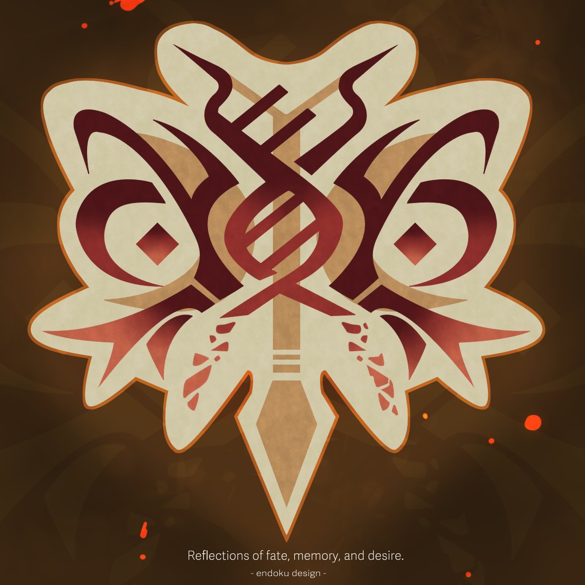 Totem commission 
Reflections of fate, memory, and desire.

切り絵依頼 
運命と記憶、欲望が映し出すもの。