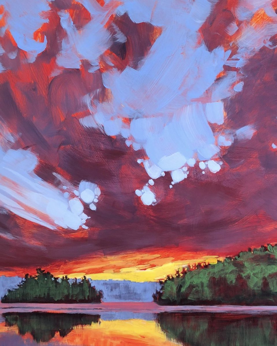 My painting NORTHERN SUMMER SKY