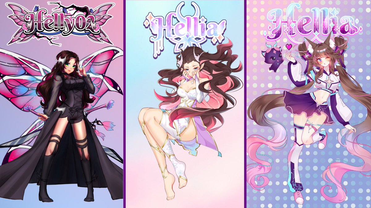 Evolution of HelliaVT 💕

I am inlove with every design i have had but im so proud of the Spirit of Dawn Fox design <3

Also biiig thank you to <a href="/Hoonyusi/">🟊 Hoony 🟊</a> for sticking with me since day 1. I am so happy to have you as my Vtuber mama! Thank you so much for all of these years <3