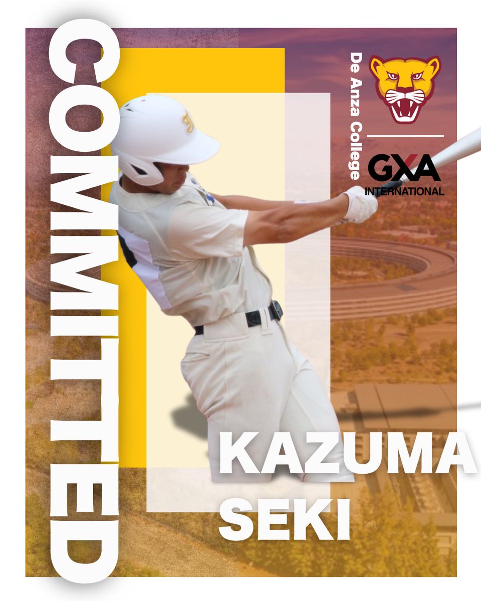 Congrats Kazuma👏
#JapaneseStudentAthletes 

<a href="/GxaAcademy/">GXA International Academy</a> | <a href="/dalionsbsb/">De Anza Baseball</a>